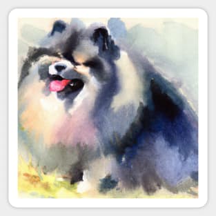 Keeshond Pop Art - Dog Lover Gifts Sticker